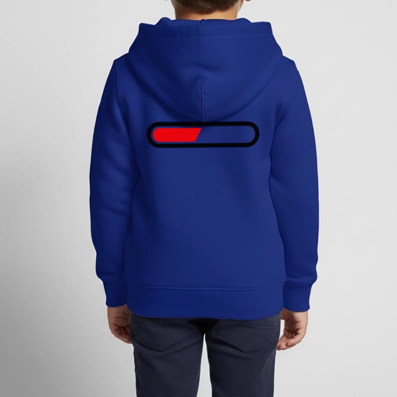 Loading bar vector loaded Loading Design 002 Kids Premium Organic Zip-up Hoodie