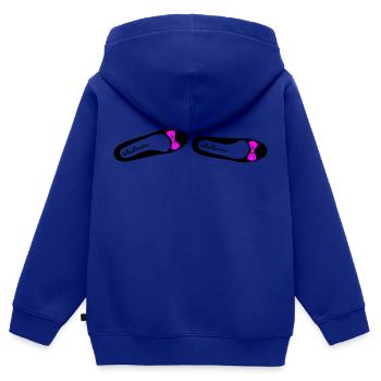 Ballerina 1 - Kinder Premium Organic Zip Hoodie - Royalblau - Hinten - AI Model Kid Male (0cm)
