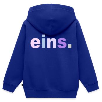 1. Geburtstag Baby Geschenk - Kinder Premium Organic Zip Hoodie - Royalblau - Hinten - AI Model Kid Male (0cm)