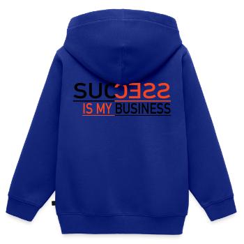 Le succès est mon affaire - Sweat Premium à capuche zippé enfant bio - bleu roi - Dos - AI Model Kid Male (0cm)