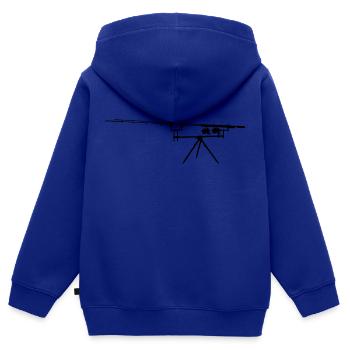 Karpfenangeln / Rod Pod - Kinder Premium Organic Zip Hoodie - Royalblau - Hinten - AI Model Kid Male (0cm)
