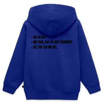 Kameradschaftszitat - Kinder Premium Organic Zip Hoodie - Royalblau - Hinten - AI Model Kid Male (0cm)
