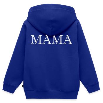 Mama Beste Mama - Kinder Premium Organic Zip Hoodie - Royalblau - Hinten - AI Model Kid Male (0cm)