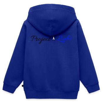 Ramadan, Projekt Licht. - Kinder Premium Organic Zip Hoodie - Royalblau - Hinten - AI Model Kid Male (0cm)