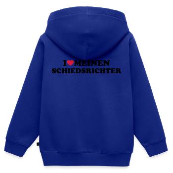 Schiedsrichter - Kinder Premium Organic Zip Hoodie - Royalblau - Hinten - AI Model Kid Male (0cm)