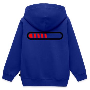 Loading bar vector loaded Loading Design 001 - Kids Premium Organic Zip-up Hoodie - royal blue - Back - AI Model Kid Male (0cm)
