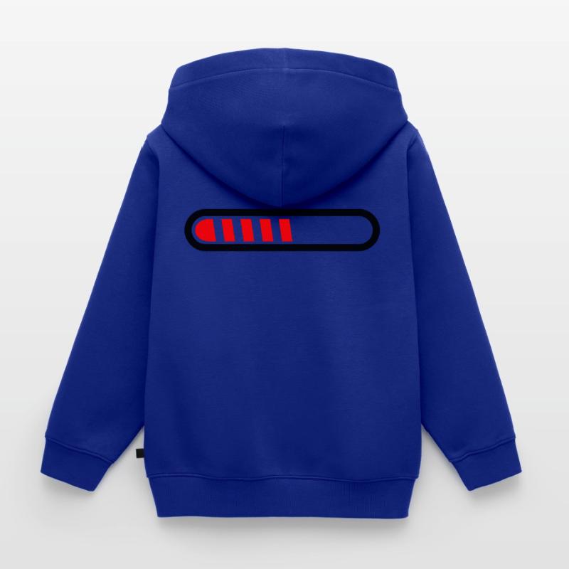 Loading bar vector loaded Loading Design 001 Kids Premium Organic Zip-up Hoodie