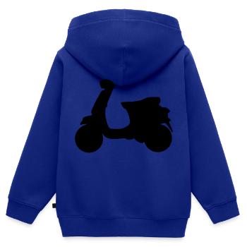 Roller - Kinder Premium Organic Zip Hoodie - Royalblau - Hinten - AI Model Kid Male (0cm)