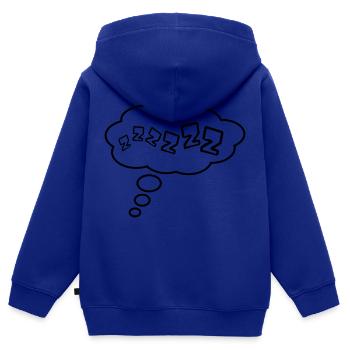 traeumen denkblase traum sprechblase zzz schlafen - Kinder Premium Organic Zip Hoodie - Royalblau - Hinten - AI Model Kid Male (0cm)