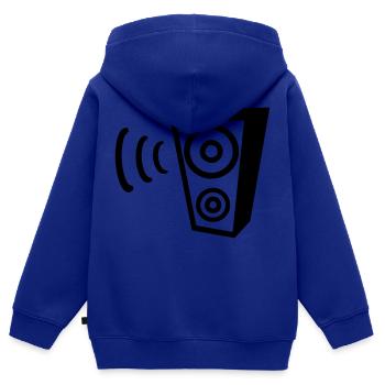 Lautsprecher - Kinder Premium Organic Zip Hoodie - Royalblau - Hinten - AI Model Kid Male (0cm)