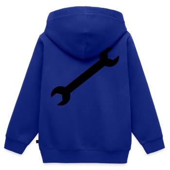 Screw wrench - Kids Premium Organic Zip-up Hoodie - royal blue - Back - AI Model Kid Male (0cm)