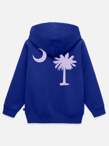 South Carolina - Kinder Premium Organic Zip Hoodie - Royalblau