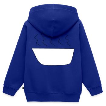 Suppe - Kinder Premium Organic Zip Hoodie - Royalblau - Hinten - AI Model Kid Male (0cm)