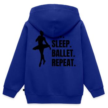Ballet Gift Dance Dancer Ballerina Dance Class - Kids Premium Organic Zip-up Hoodie - royal blue - Back - AI Model Kid Male (0cm)