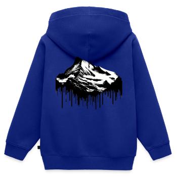 Zugspitze Bayern | Germany's highest mountain peak - Kinder Premium Organic Zip Hoodie - Royalblau - Hinten - AI Model Kid Male (0cm)