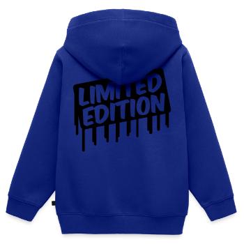 Limited Edition - Kids Premium Organic Zip-up Hoodie - royal blue - Back - AI Model Kid Male (0cm)