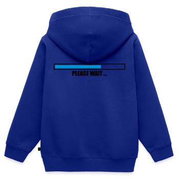 bars please download far loading load bar - Kids Premium Organic Zip-up Hoodie - royal blue - Back - AI Model Kid Male (0cm)