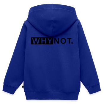 Warum nicht - Kinder Premium Organic Zip Hoodie - Royalblau - Hinten - AI Model Kid Male (0cm)