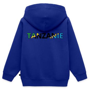 Flagge von Tansania - Kinder Premium Organic Zip Hoodie - Royalblau - Hinten - AI Model Kid Male (0cm)