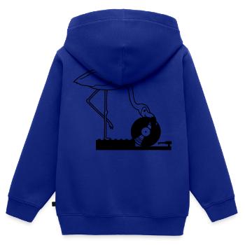 musik party feiern disko club auflegen mischpult v - Kinder Premium Organic Zip Hoodie - Royalblau - Hinten - AI Model Kid Male (0cm)