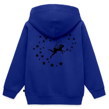 Fee mit Sternen - Kinder Premium Organic Zip Hoodie - Royalblau - Hinten - AI Model Kid Male (0cm)