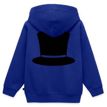 Zylinder - Kinder Premium Organic Zip Hoodie - Royalblau - Hinten - AI Model Kid Male (0cm)
