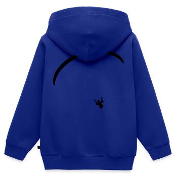 Paragliding - Kinder Premium Organic Zip Hoodie - Royalblau - Hinten - AI Model Kid Male (0cm)