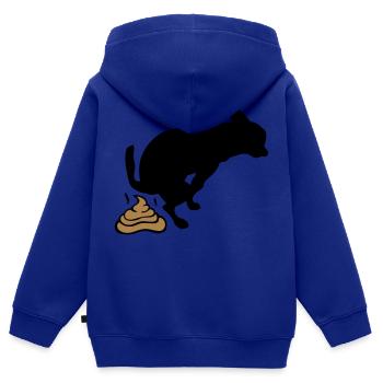 Du dreckskerl - Kinder Premium Organic Zip Hoodie - Royalblau - Hinten - AI Model Kid Male (0cm)