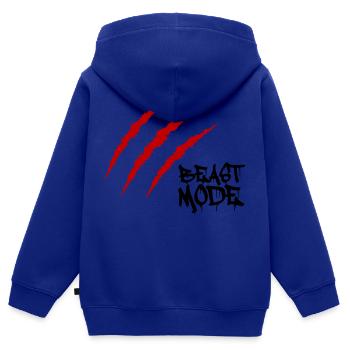 Scars Beast - Kinder Premium Organic Zip Hoodie - Royalblau - Hinten - AI Model Kid Male (0cm)