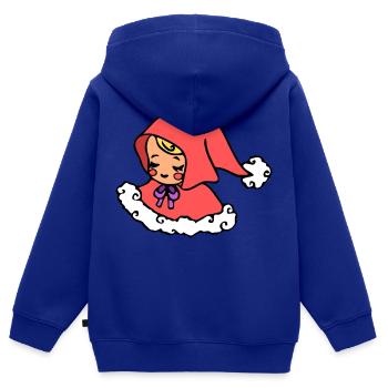 süßes Christkind, Engel zu Weihnachten - Kinder Premium Organic Zip Hoodie - Royalblau - Hinten - AI Model Kid Male (0cm)