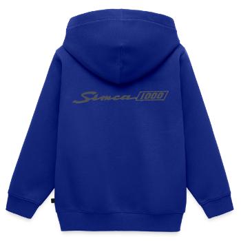 Simca 1000 - Kinder Premium Organic Zip Hoodie - Royalblau - Hinten - AI Model Kid Male (0cm)