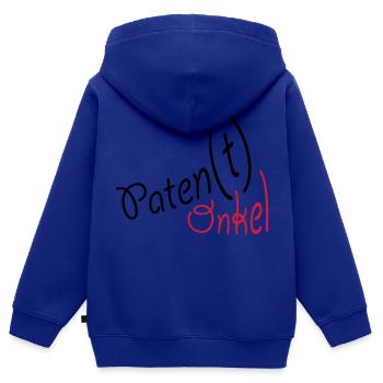 Parrain - Sweat Premium à capuche zippé enfant bio - bleu roi - Dos - AI Model Kid Male (0cm)