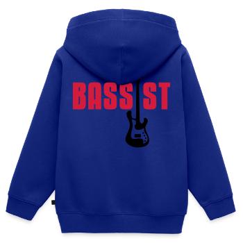 bassist - Kinder Premium Organic Zip Hoodie - Royalblau - Hinten - AI Model Kid Male (0cm)