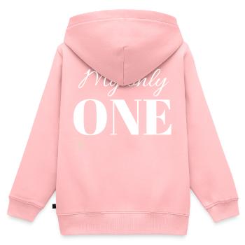 My only ONE by BV - Kinder Premium Organic Zip Hoodie - Rosa - Hinten - AI Model Kid Female (0cm)