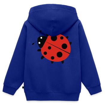 Marienkäfer Glück Glücksbringer Geschenk - Kinder Premium Organic Zip Hoodie - Royalblau - Hinten - AI Model Kid Male (0cm)