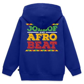 Ghana Ghanaer Flagge Jollof Afro Beat I Geschenk - Kinder Premium Organic Zip Hoodie - Royalblau - Hinten - AI Model Kid Male (0cm)