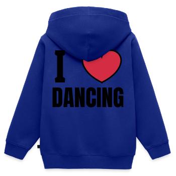 Dancing Dance Music - Kids Premium Organic Zip-up Hoodie - royal blue - Back - AI Model Kid Male (0cm)