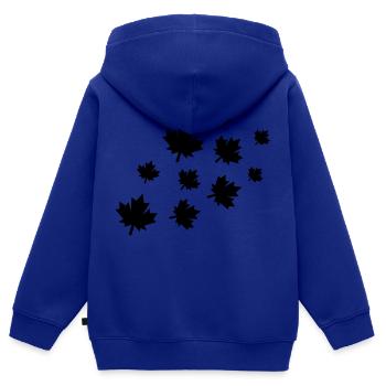 ahornblätter - Kinder Premium Organic Zip Hoodie - Royalblau - Hinten - AI Model Kid Male (0cm)