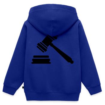 Richter - Kinder Premium Organic Zip Hoodie - Royalblau - Hinten - AI Model Kid Male (0cm)