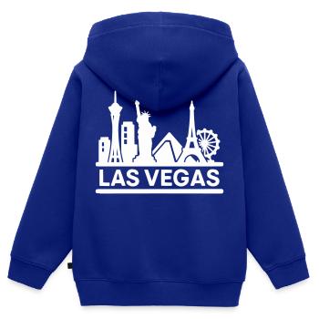 las vegas - Kinder Premium Organic Zip Hoodie - Royalblau - Hinten - AI Model Kid Male (0cm)