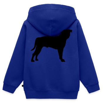Staffordshire Terrier - Kinder Premium Organic Zip Hoodie - Royalblau - Hinten - AI Model Kid Male (0cm)