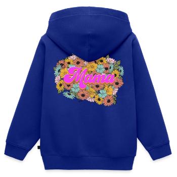 Proud Mom Mother MomMy Life's Work Kids Child - Kids Premium Organic Zip-up Hoodie - royal blue - Back - AI Model Kid Male (0cm)