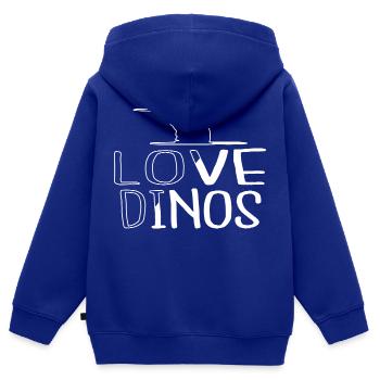 statement joke 2004 january agriculture - Kinder Premium Organic Zip Hoodie - Royalblau - Hinten - AI Model Kid Male (0cm)