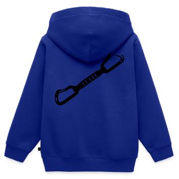 express loop - Kids Premium Organic Zip-up Hoodie - royal blue - Back - AI Model Kid Male (0cm)