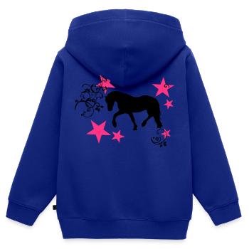 Tinker Friese silhouette with stars and tribal - Kids Premium Organic Zip-up Hoodie - royal blue - Back - AI Model Kid Male (0cm)