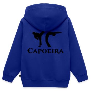 zeichnen capoeira afro-brasilianische kampfkunst - Kinder Premium Organic Zip Hoodie - Royalblau - Hinten - AI Model Kid Male (0cm)