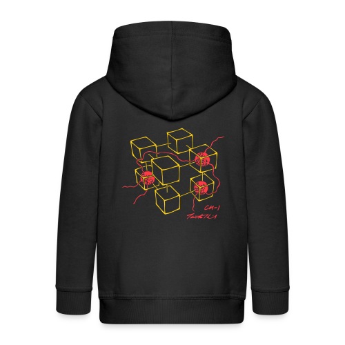 Connection Machine CM-1 Feynman t-shirt logo - Kids' Premium Hooded Jacket