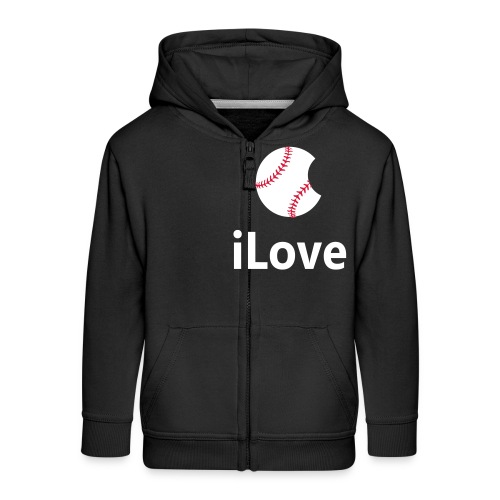 Baseball Logo iLove Baseball - Premium hættejakke til børn