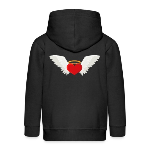Winged heart - Angel wings - Guardian Angel - Kids' Premium Hooded Jacket