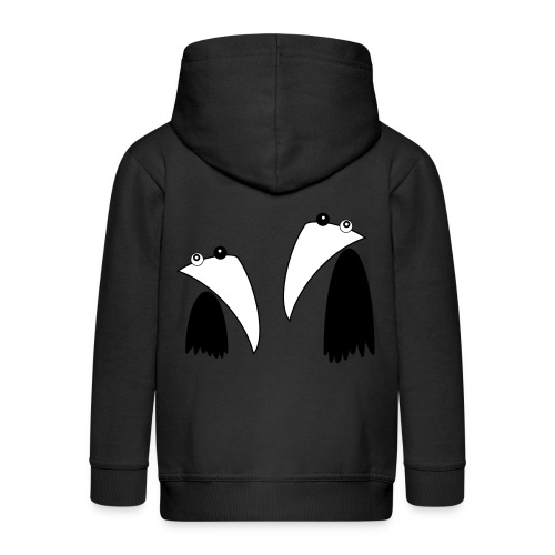 Raving Ravens - black and white 1 - Veste à capuche Premium Enfant